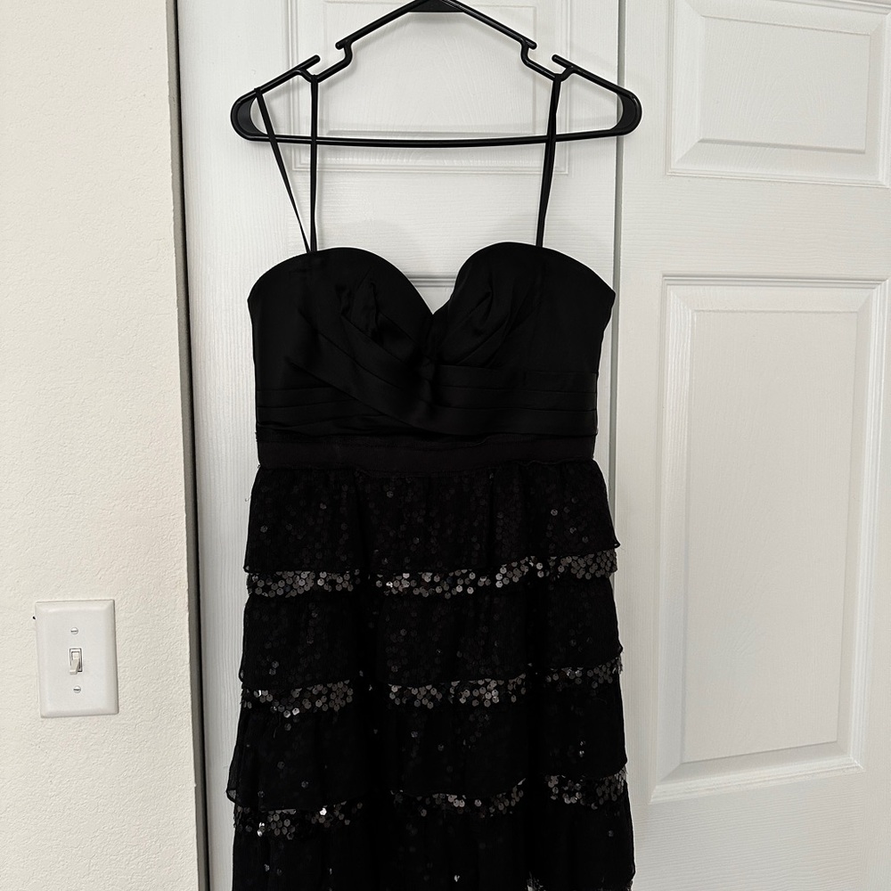 BCBGMaxAzria Black Strapless Dress